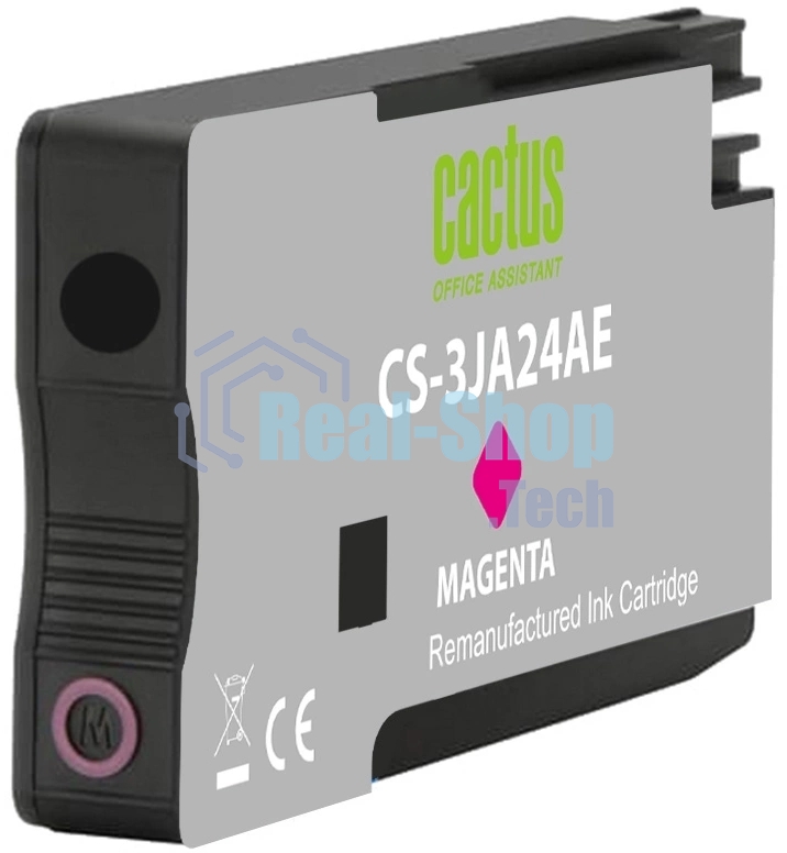 Картридж струйный Cactus CS-3JA24AE 963 пурпурный пигментный (11 мл) для HP OfficeJet 9010/9012/9013/9014/9015/9016/9019/9020/9025