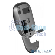 Мышь беспроводная Defender Wave MM-995 серебристый, 1600 dpi, радиоканал, USB, кнопки - 4