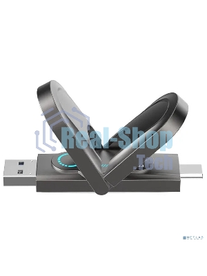 Флешка USB Netac US9 (NT03US9C-256G-32TA), 256Gb, USB 3.2 Gen2 Type-A/USB Type-C, R/W 1000/900, серебристый