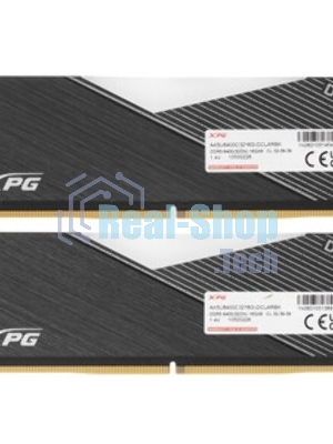 Оперативная память XPG Lancer, DDR5, 32Gb (2x16Gb), 6400MHz, CL32, DIMM, с радиаторами, RGB, черный