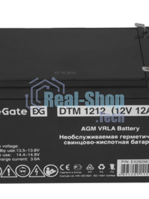 Батарея для ИБП ExeGate DTM 1212 (12V 12Ah 1251W), клеммы F2