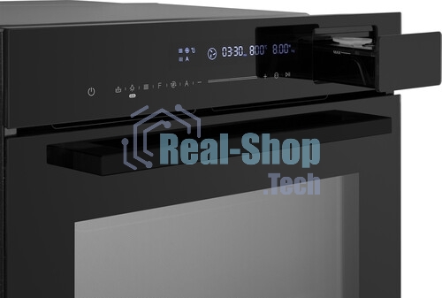 Духовой шкаф электрический Weissgauff OEMS 459 PDB черный, встраиваемый