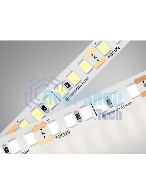 Светодиодная лента Ambrella light GS1302 2835 180Led/ 14.4W m/ 12V IP20 4500K/ 5000*8*1.2mm (2 конт.)