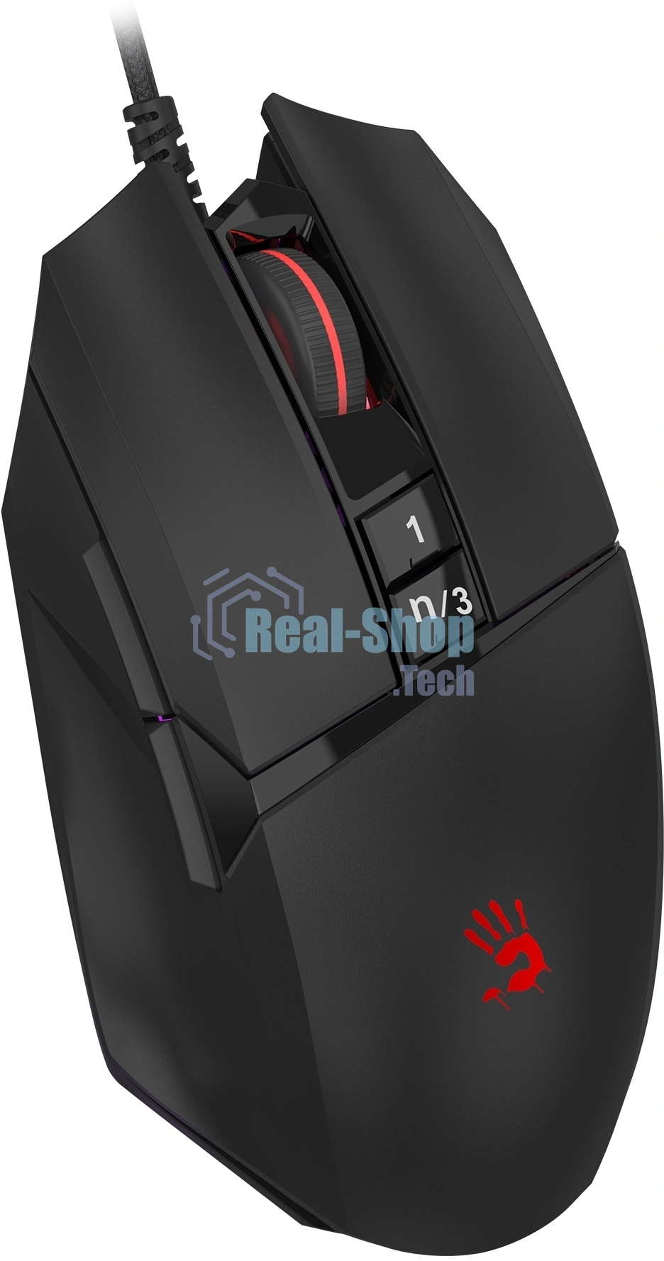Мышь проводная A4Tech Bloody W65 Max Mini черный, 12000 dpi, USB Type-A, кнопки - 7