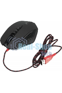 Мышь проводная A4Tech Bloody V8 черный, 3200 dpi, USB, кнопки - 8