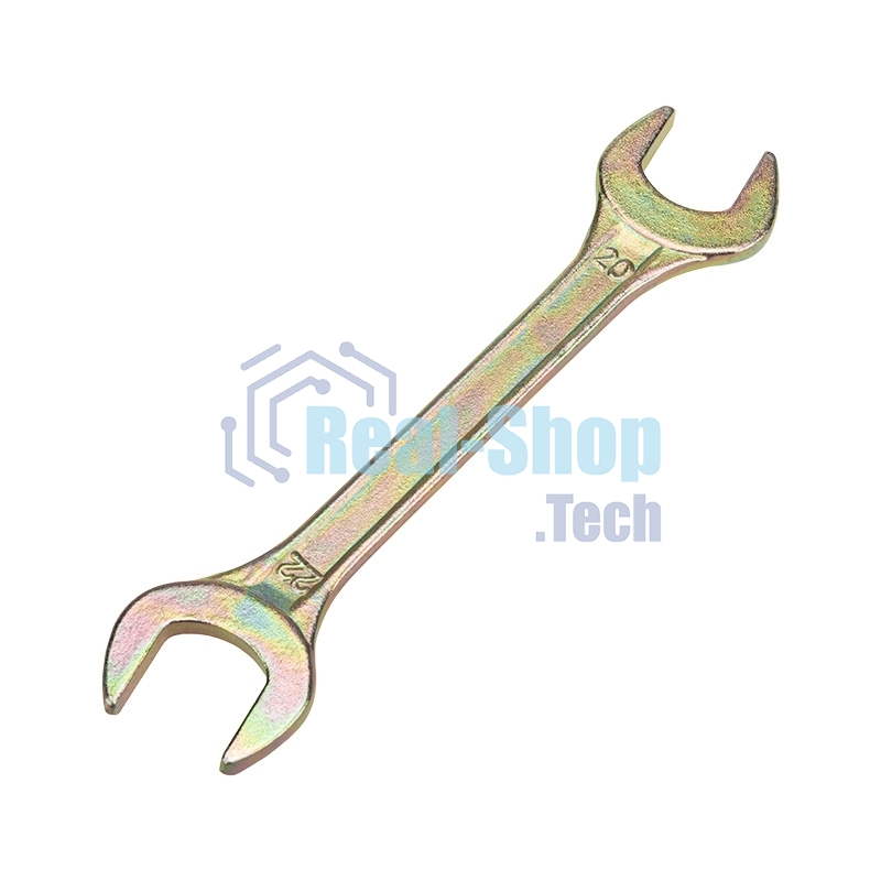 Ключ гаечный рожковый Rexant 20х22 мм, желтый цинк