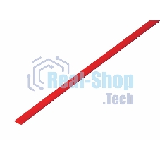 Термоусадочная трубка Rexant 3,5/1,75 мм, красная, упаковка 50 шт. по 1 м