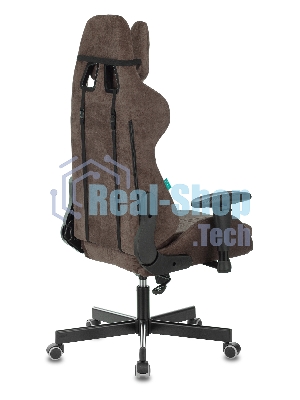 Кресло Бюрократ VIKING KNIGHT LT10 FABRIC коричневый, ткань, 120 кг, механизм качания