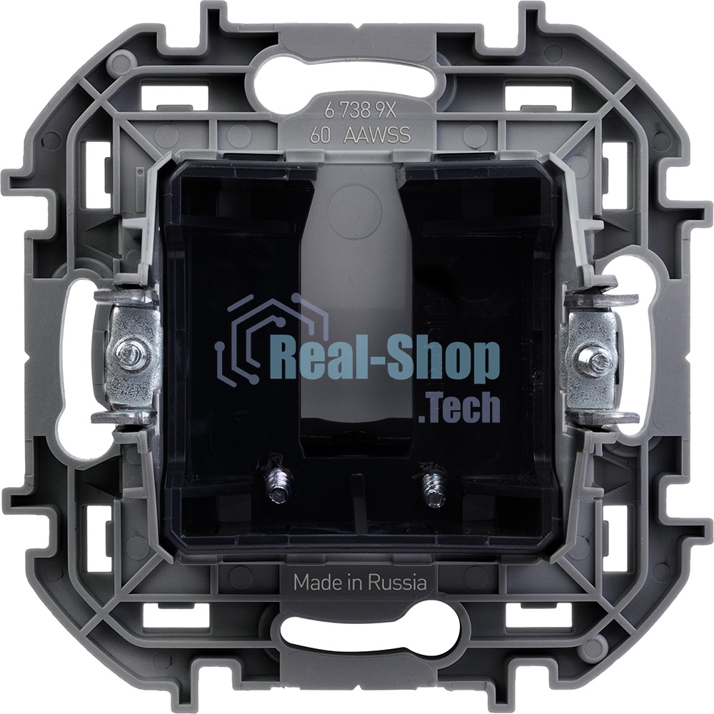 Вывод кабеля с зажимом для крепления Inspiria белый