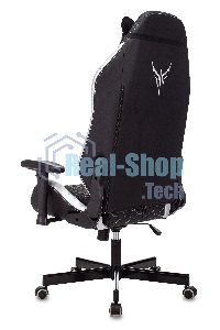 Кресло игровое Knight Neon черный/серебряный соты эко.кожа с подголов. крестовина металл