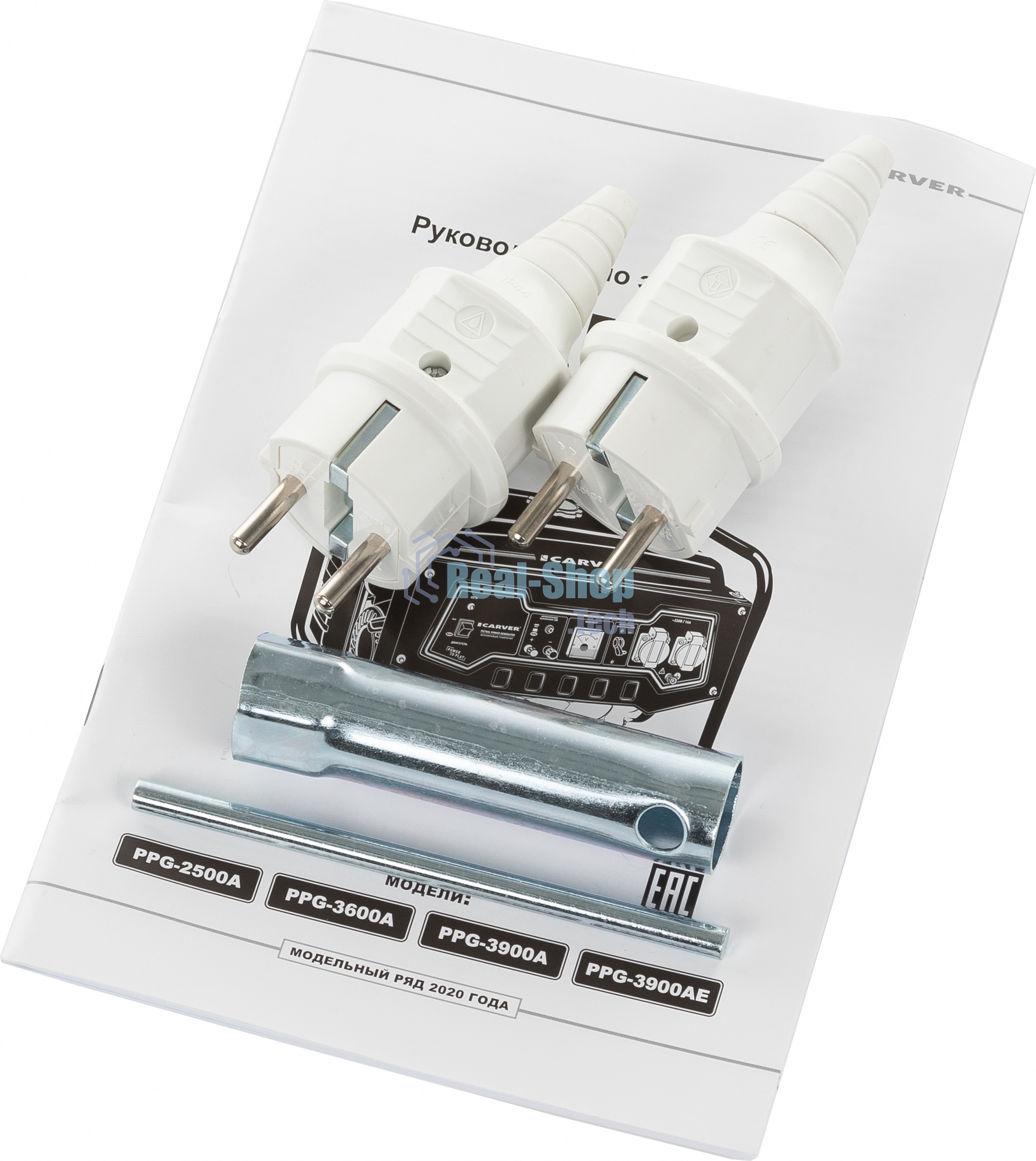 Электрогенератор бензиновый Carver PPG- 2500А, 2.3 кВт, 67 дБ, 40 кг