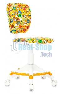 Кресло детское Бюрократ CH-W204/F оранжевый бэнг крестовина пластик подст. для ног пластик белый