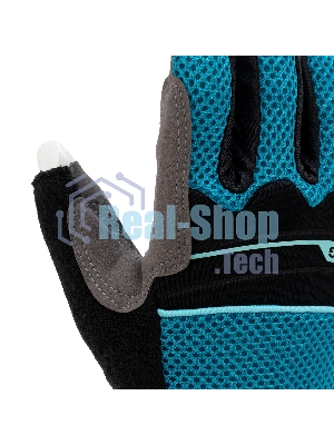 Перчатки комбинированные облегченные Gross открытые пальцы, AKTIV, размер XL (10)