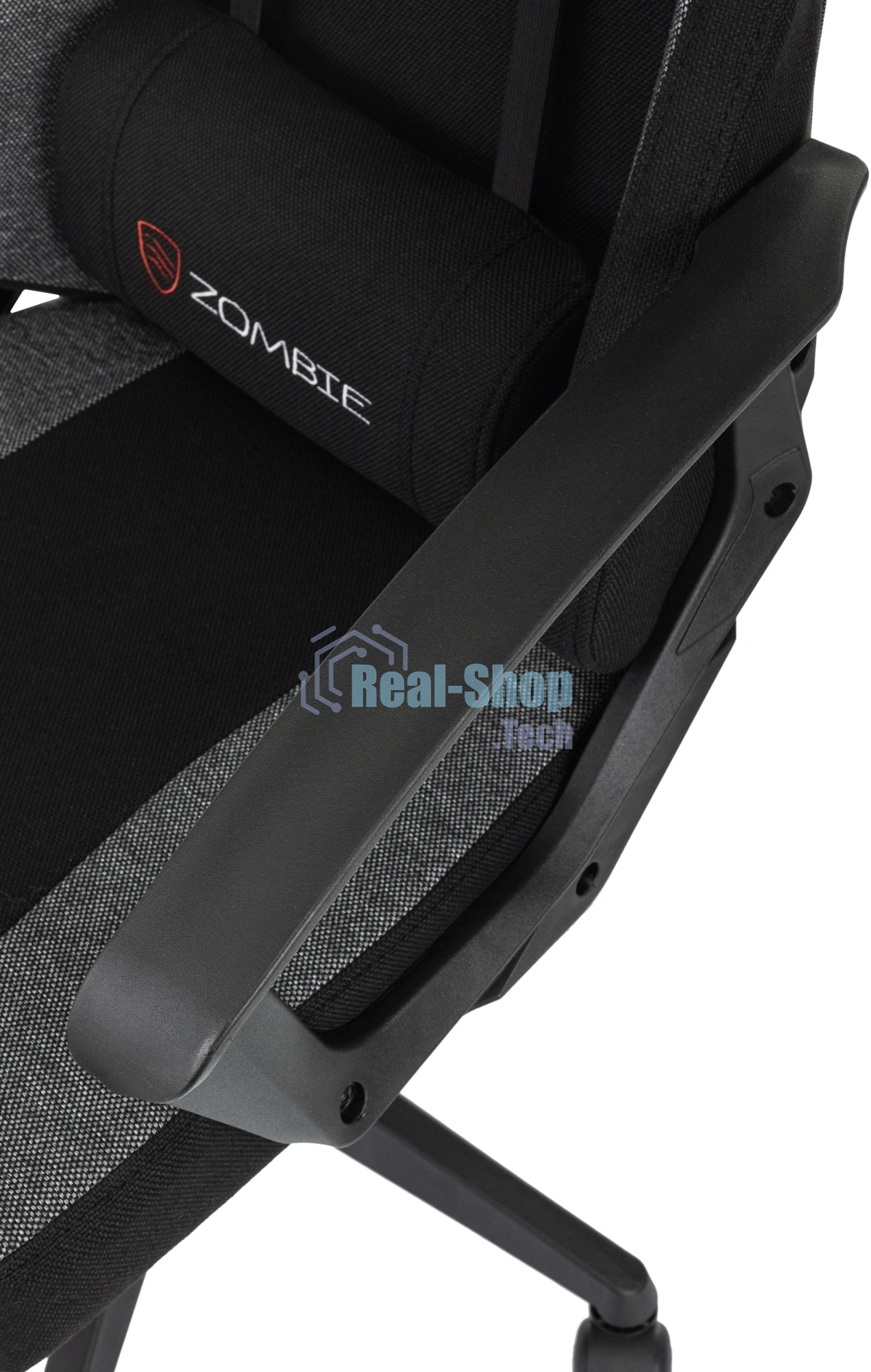 Кресло игровое Zombie Carry черный/серый, крестов. пластик