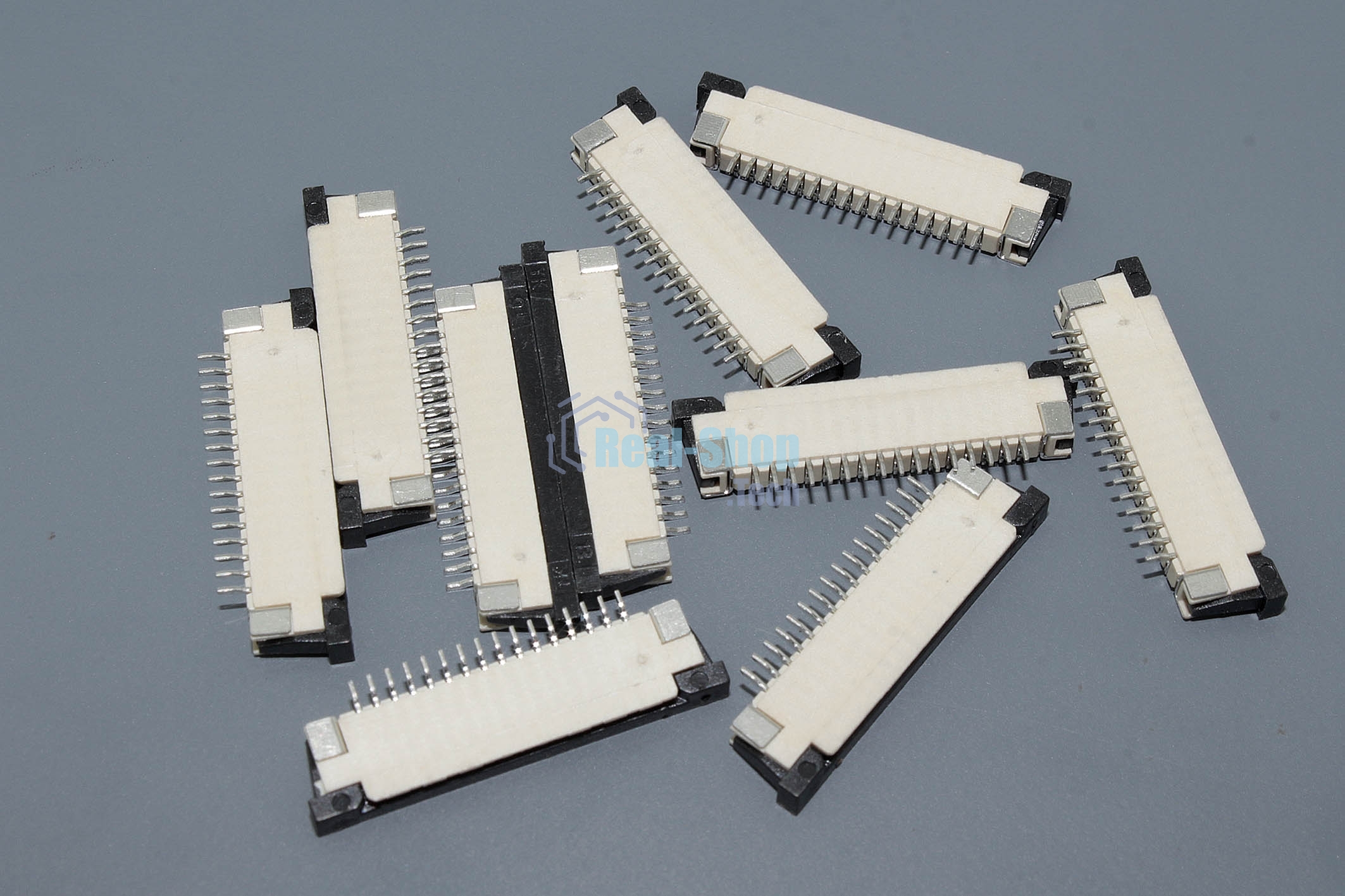 Разъем FPC Half Coverage Bottom Contact 1.0K-BX-16PWB 16 pin высота 2мм шаг 1мм 10 шт