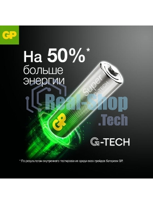 Алкалиновые батарейки GP Super Alkaline G-Tech 14А типоразмера C - 2 шт. на блистере (2 шт.)