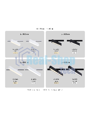Трековый однофазный светильник Ambrella light GL6769 WH белый LED 24W 3000K 600*22*48