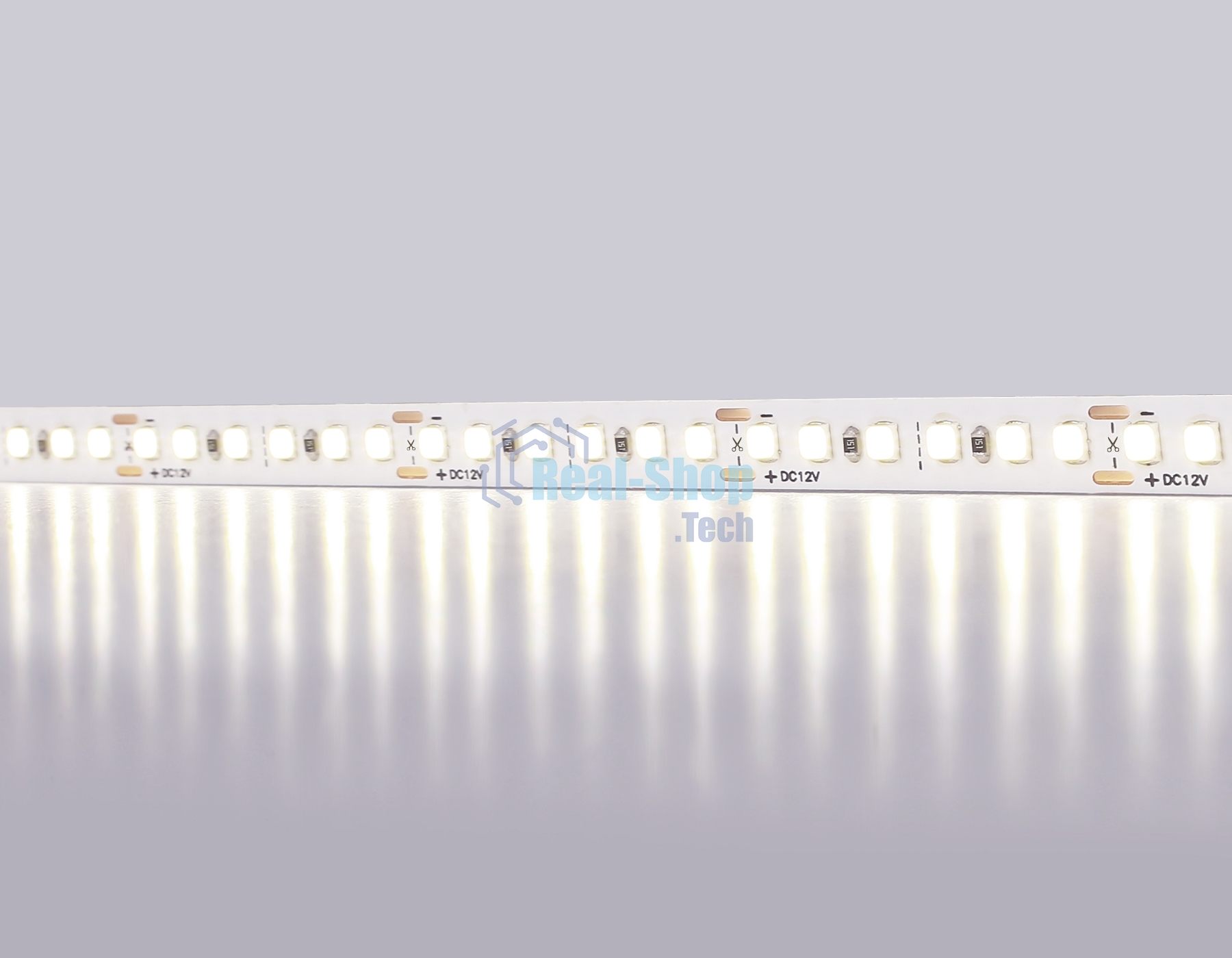 Светодиодная лента Ambrella light GS1302 2835 180Led/ 14.4W m/ 12V IP20 4500K/ 5000*8*1.2mm (2 конт.)