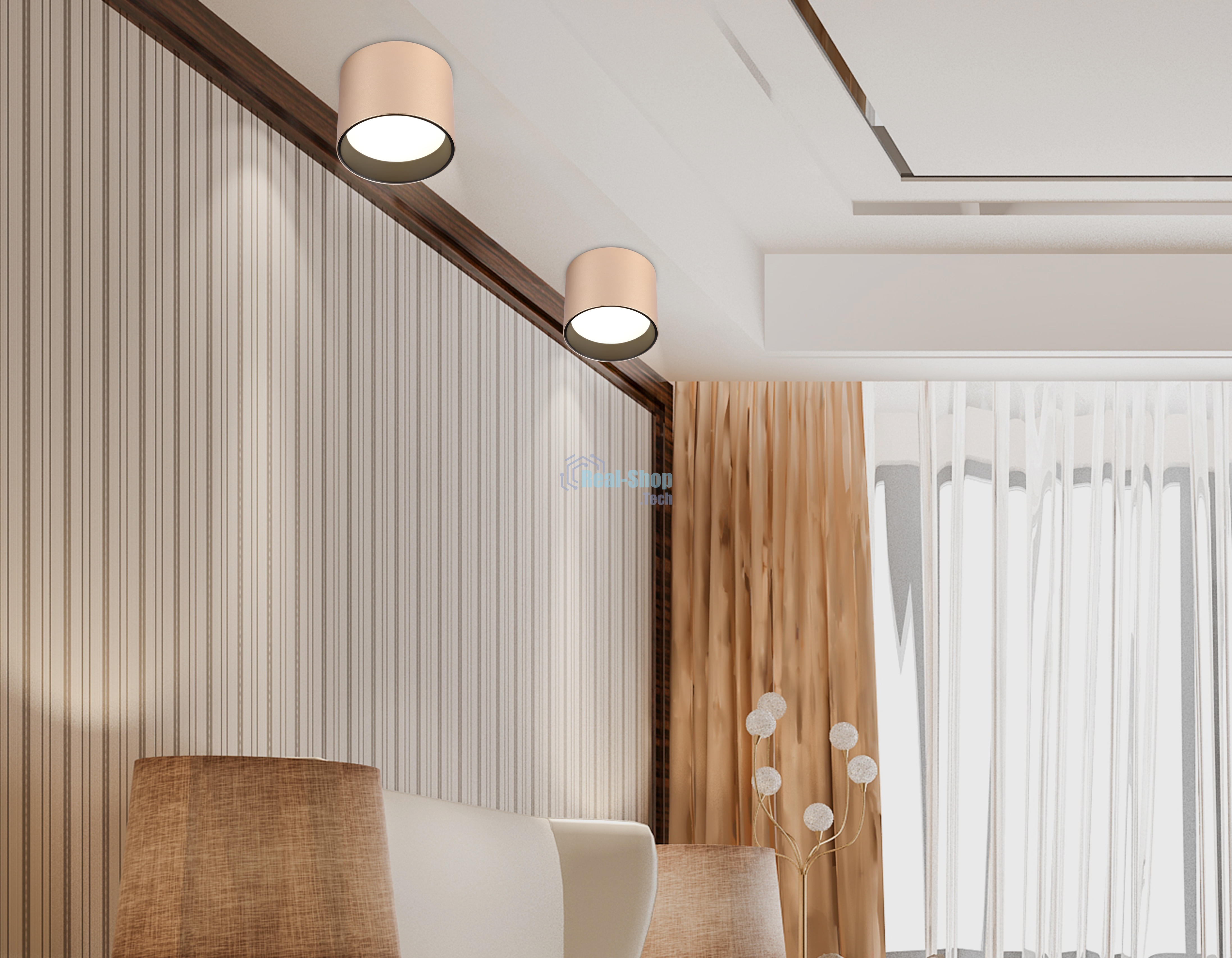 Светильник Ambrella light TN5305 GD/BK золото/черный GX53 max 15W D83*65