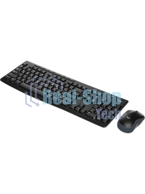 Комплект клавиатура+мышь Logitech MK270 беспроводной, USB, 1000 DPI, чёрный (неоригинальная гравировка)