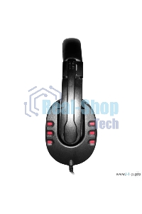 Гарнитура Oklick HS-L380G черный/красный 1.8м мониторы оголовье (JD-032)