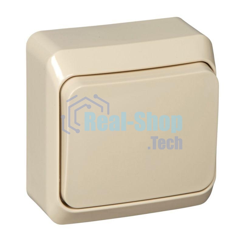 Переключатель 1-кл. ОП Этюд 10А крем. SchE BA10-004K