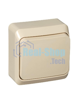 Переключатель 1-кл. ОП Этюд 10А крем. SchE BA10-004K