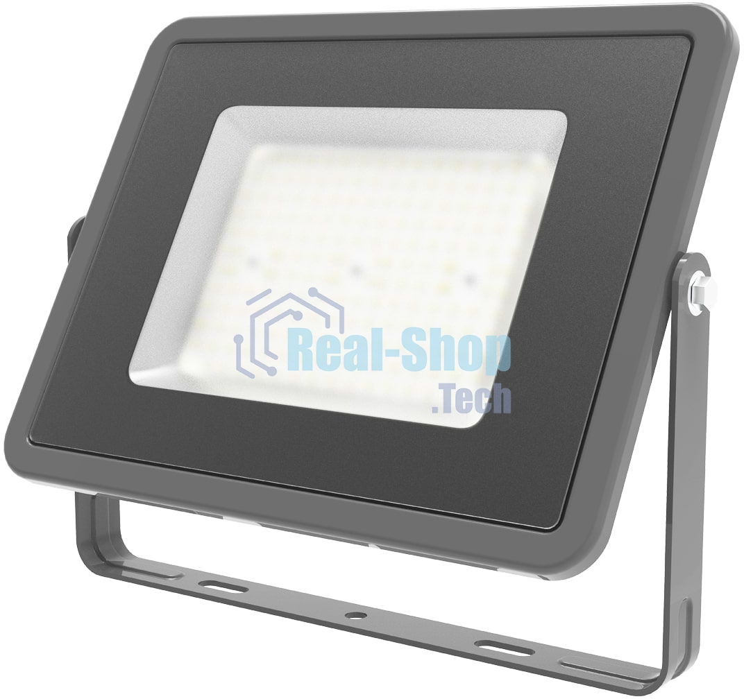 Прожектор светодиодный Gauss Qplus 100Вт 6500К 8500лм IP65 графит. сер. 1/4