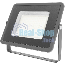 Прожектор светодиодный Gauss Qplus 100Вт 6500К 8500лм IP65 графит. сер. 1/4