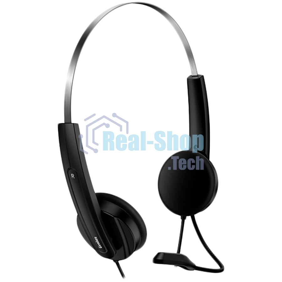 Гарнитура проводная Genius HS-220U, регулируемое оголовье, мягкие удобные амбушюры, выносной микрофон с шумоподавлением, пульт управления
