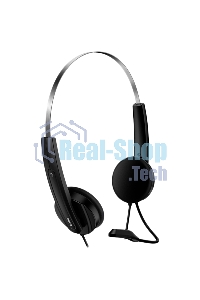 Гарнитура проводная Genius HS-220U, регулируемое оголовье, мягкие удобные амбушюры, выносной микрофон с шумоподавлением, пульт управления