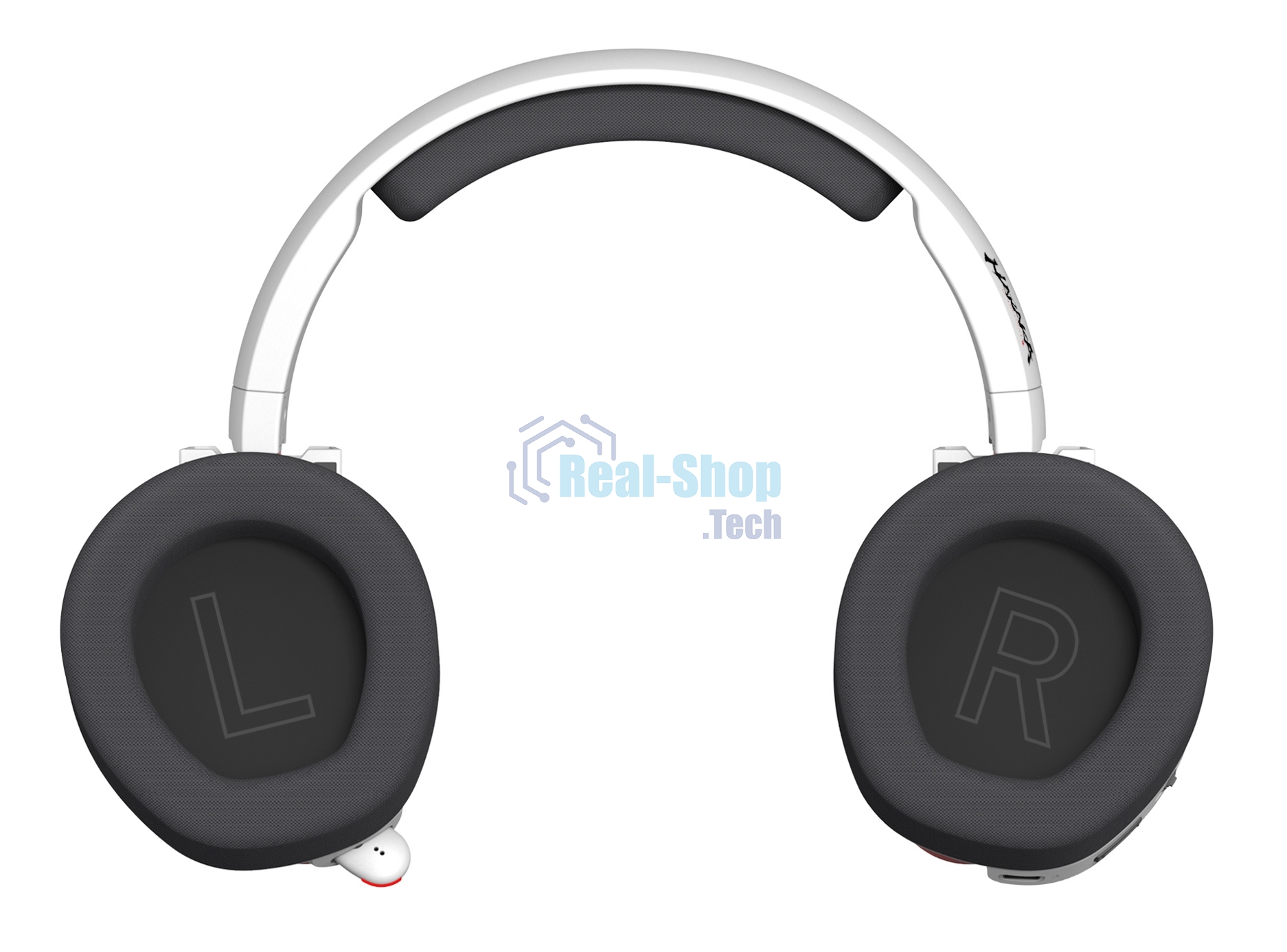 Гарнитура Bloody MR720 Naraka белый, беспроводная + проводная, радиоканал/Bluetooth/mini jack 3.5 мм, до 44 ч, подсветка
