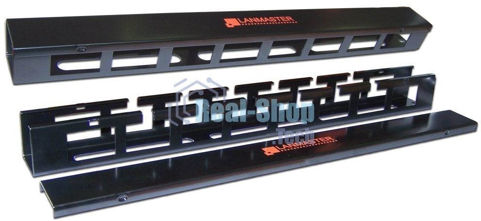 Органайзер LANMASTER (LAN-ORG/CV-1U) кабельный 19