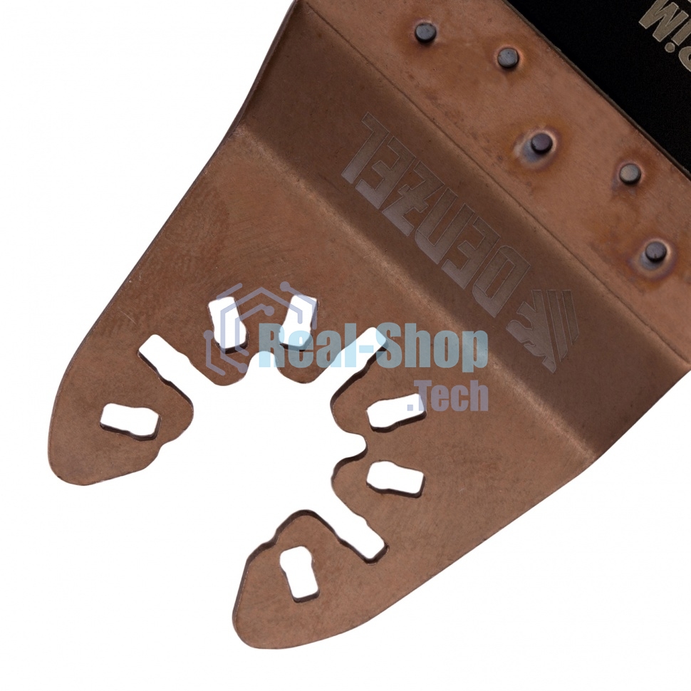 Насадка для МФИ Denzel режущая прямая, BiM, по металлу и дереву, 65 x 1,2 мм, мелкий зуб