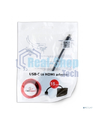 Переходник Cablexpert USB Type-C/HDMI, 15 см, пакет (A-CM-HDMIF-01)
