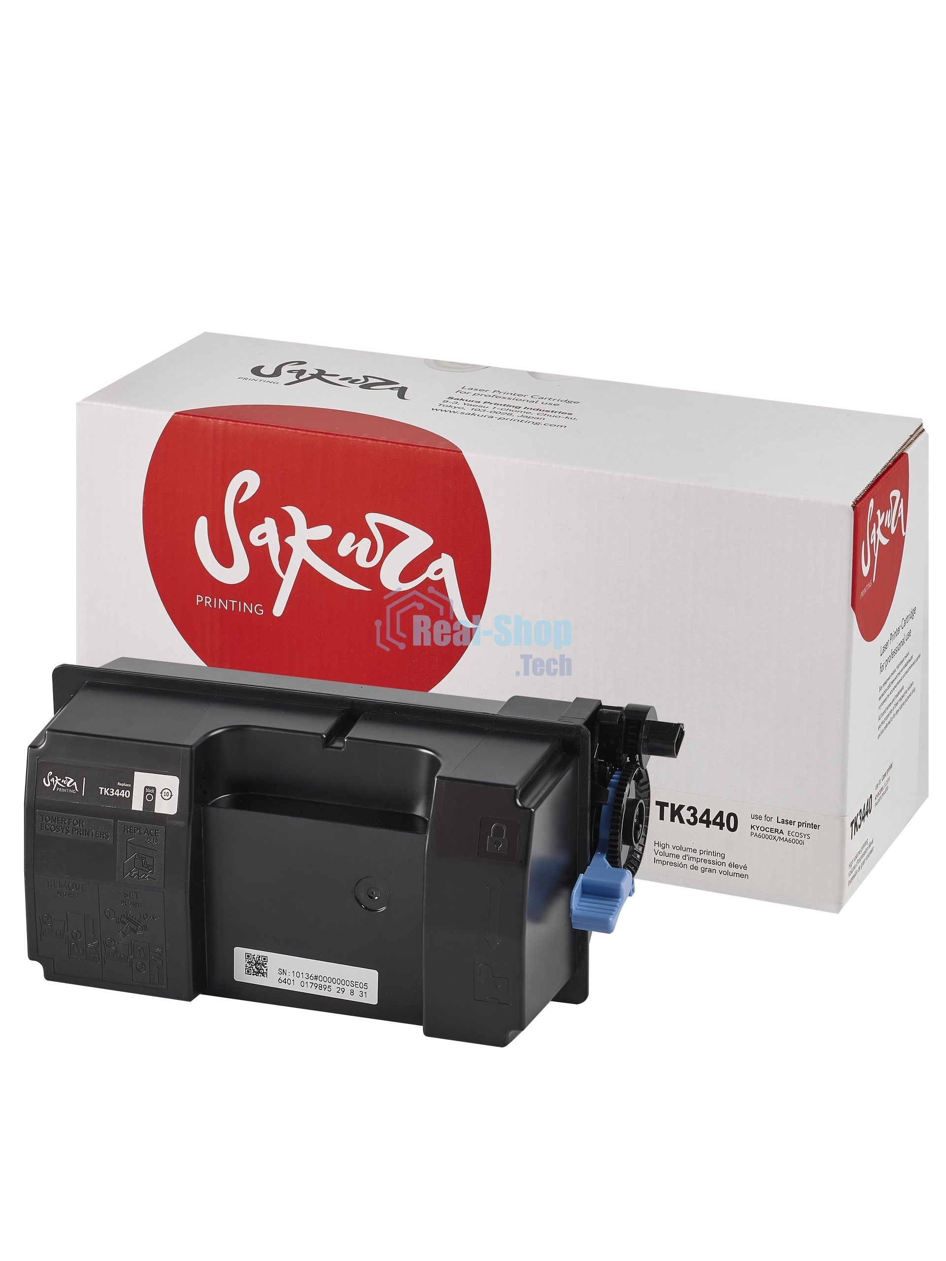 Картридж лазерный Sakura TK3440 для Kyocera Mita PA6000x/MA6000ifx, черный, 40000 к.
