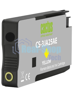 Картридж струйный Cactus CS-3JA25AE 963 желтый пигментный (11 мл) для HP OfficeJet 9010/9012/9013/9014/9015/9016/9019/9020/9025