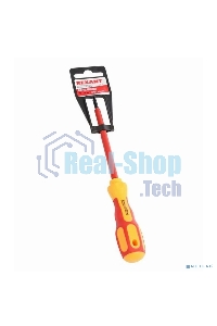 Отвертка Rexant крестовая диэлектрическая PH1 х 125 мм, до 1000 В, двухкомпонентная рукоятка