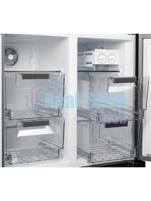 Холодильник Kuppersberg NMFV 18591 DX темный металл трехкамерный 390/170л морозилка снизу, No Frost, Side by Side