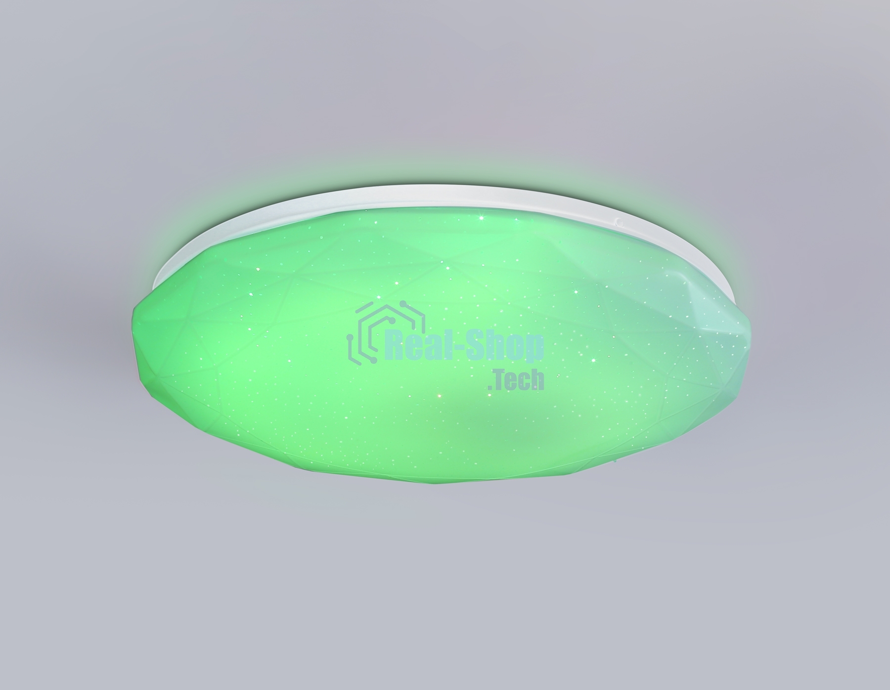 Светодиодный светильник RGB Ambrella light FZ417 WH белый IP20 46W 3000K-6500K+RGB D380*60 (ПДУ ИК)