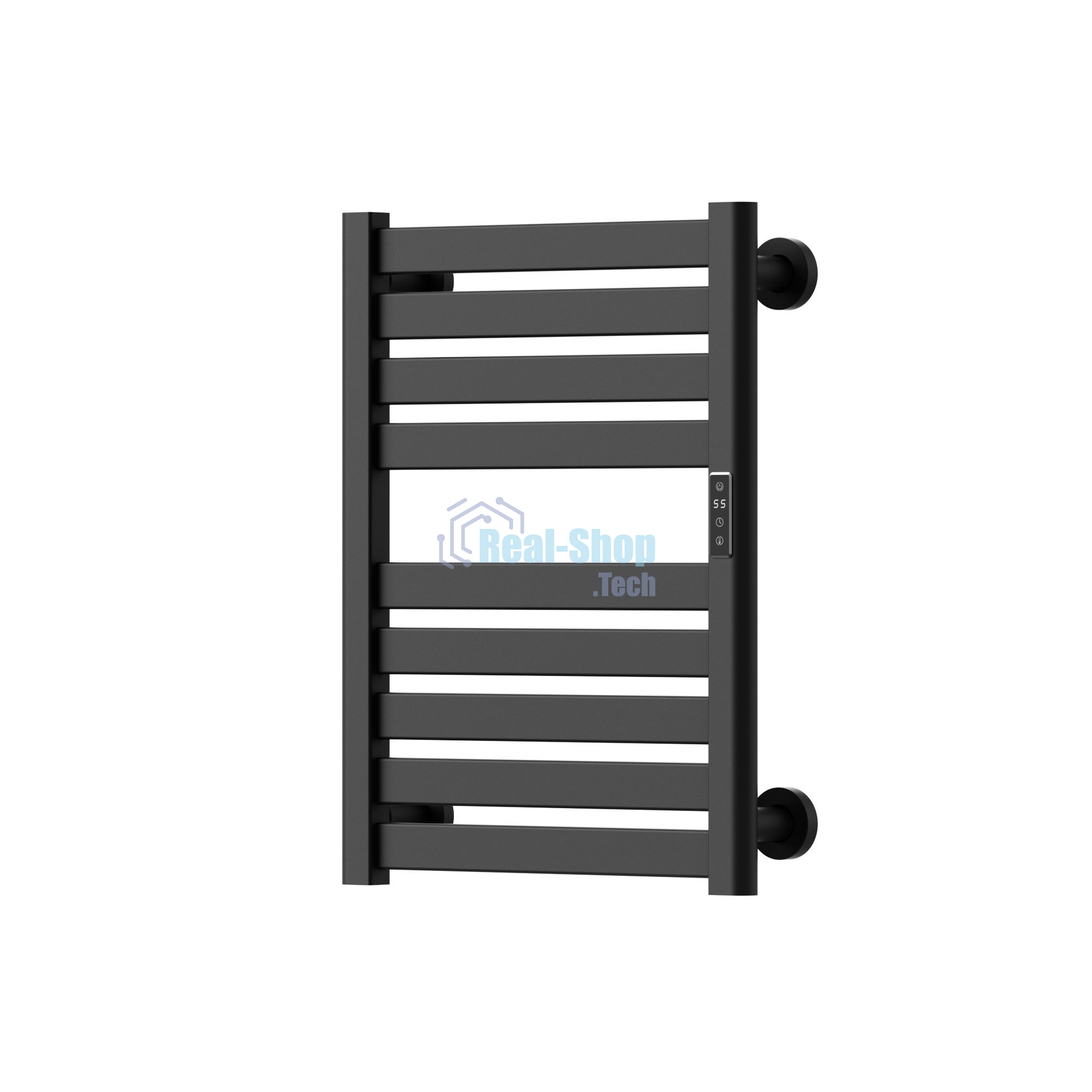 Полотенцесушитель дизайнерский электрический BAU Elite Elegant Black 60х45, подключение справа, черн