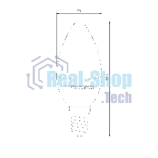 BLE1422 / Светодиодная лампа Свеча СD LED 6W 4200K E14