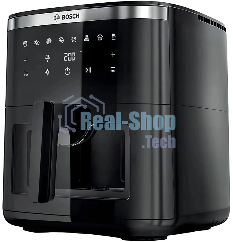 Аэрогриль Bosch MAF671B0 черный, 1800 Вт, 7.2 л, сенсор, 8 программ