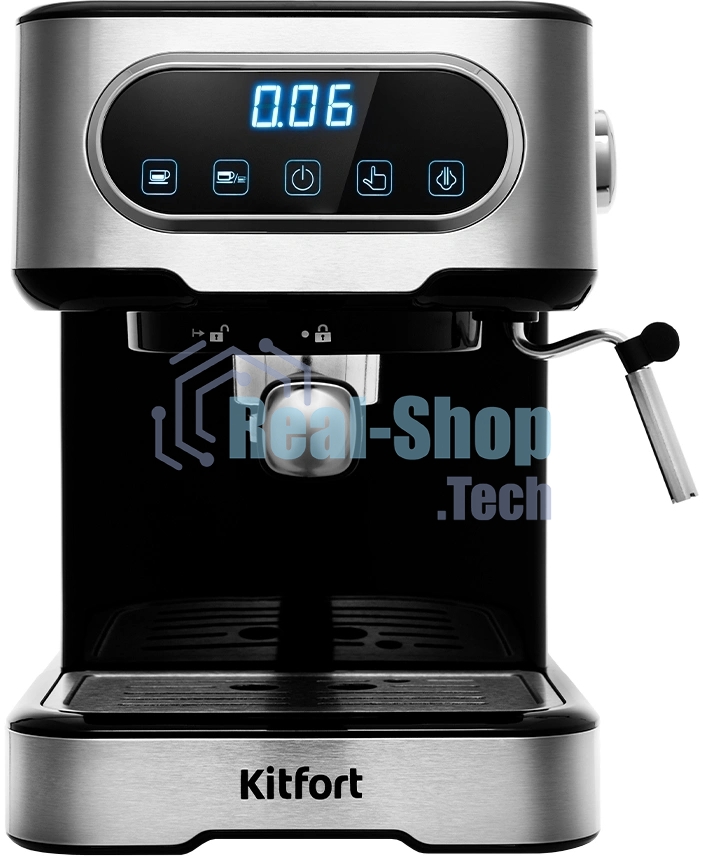 Кофеварка капельная Kitfort KT-765 1100Вт серебристый/черный