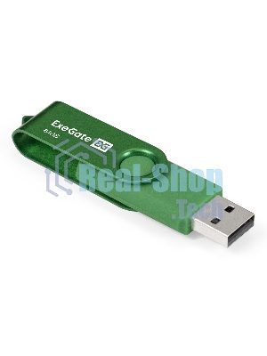 Exegate EX302056RUS USB-флеш накопитель ExeGate Jet 64GB зеленый (USB2.0, 480Mbps, пластик/металл)