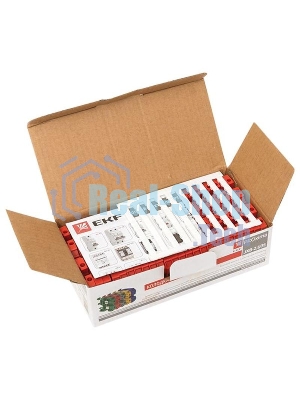 Колодка клеммная JXB-2.5/35 (25а) крас. EKF plc-jxb-2.5/35r