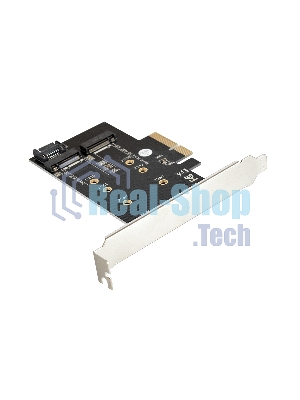 Переходник ExeGate EXE-509 M.2 B key + M.2 M Key -> PCI-Ex4/SATA
