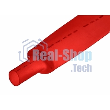 Трубка термоусадочная Rexant 30.0/15.0 1м красный