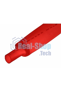 Трубка термоусадочная Rexant 30.0/15.0 1м красный