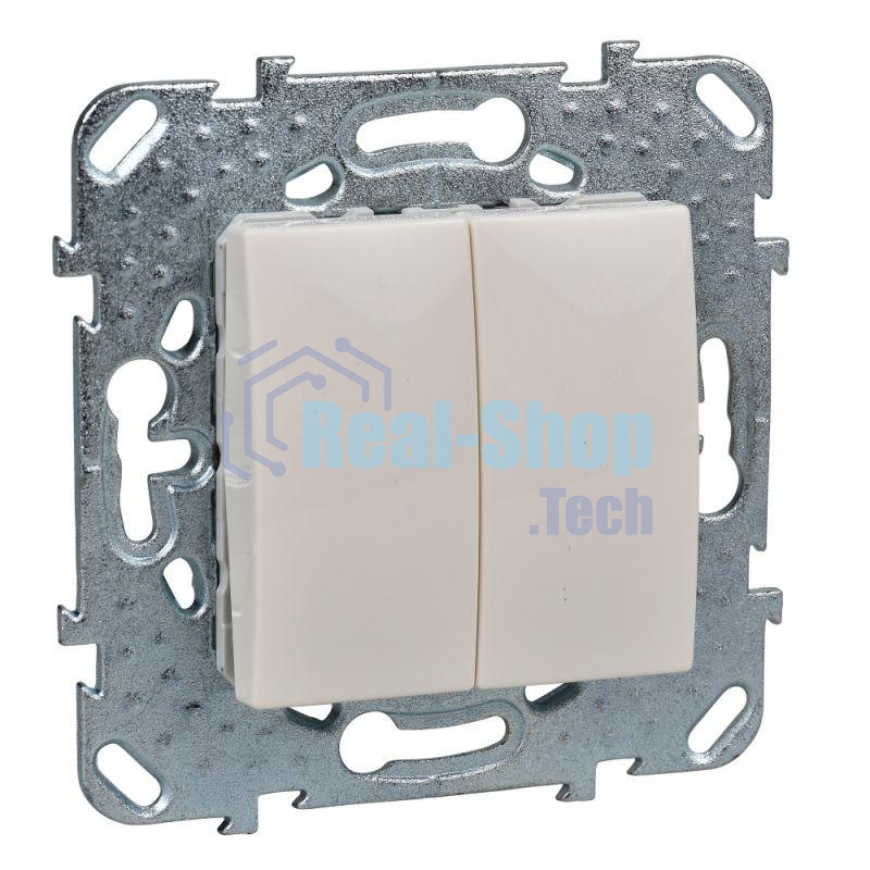 Выключатель Schneider-electric MGU5.211.25ZD UNICA 2-клавишный, сх. 5, бежевый